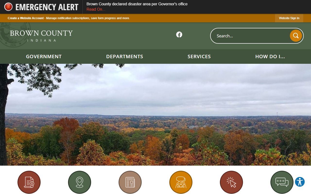 Brown County official website for court records and county offices