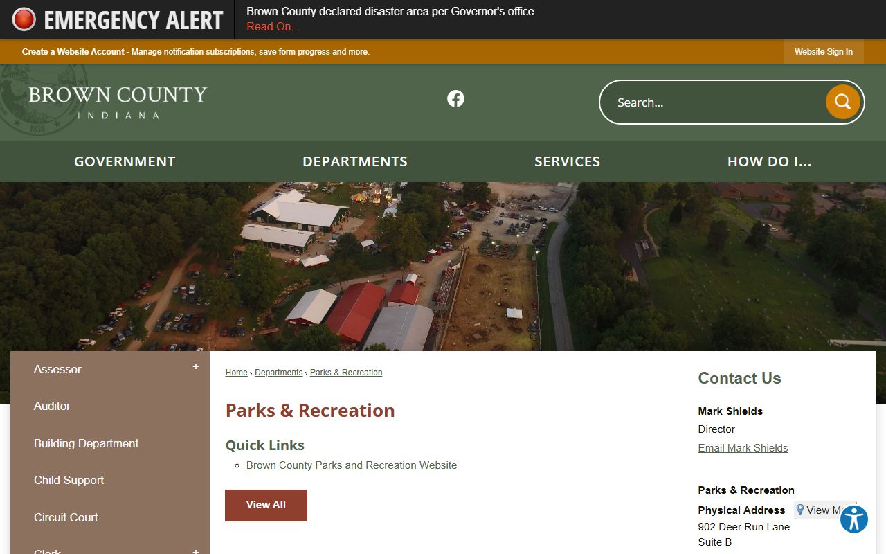 Brown County warrant records and Community Corrections information