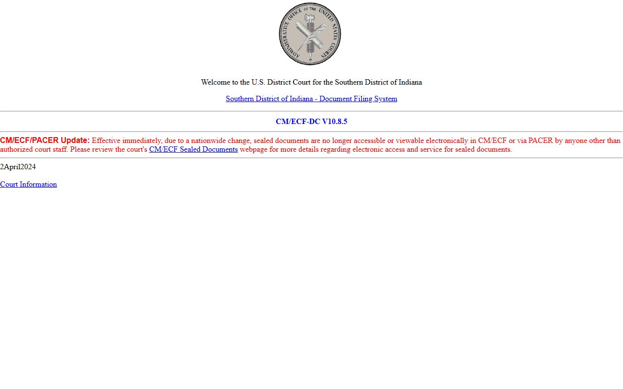 Brown County warrant records and Southern District federal court access